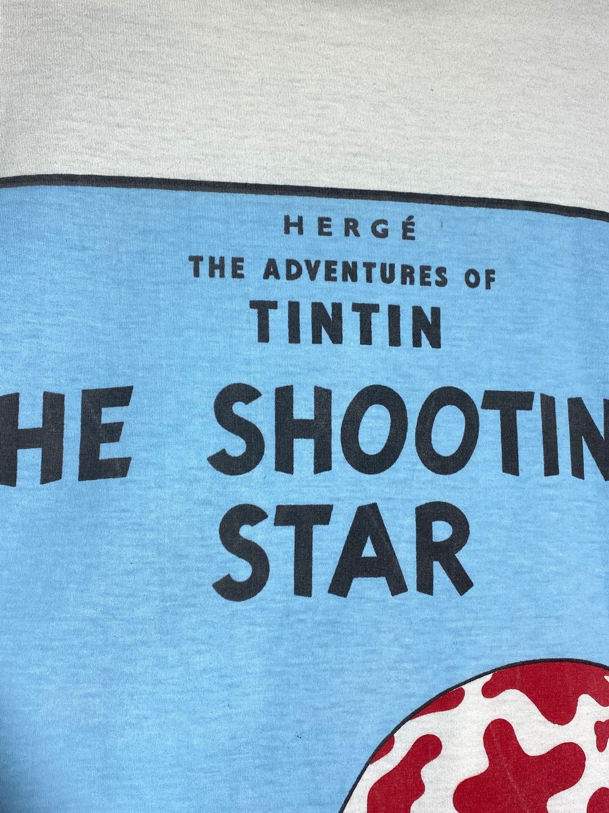 Cartoon Network 🔥 90s TINTIN SHOOTING STAR TEE BIG MUSHROOM RARE GRAPHIC Size US XL / EU 56 / 4 - 4 Thumbnail