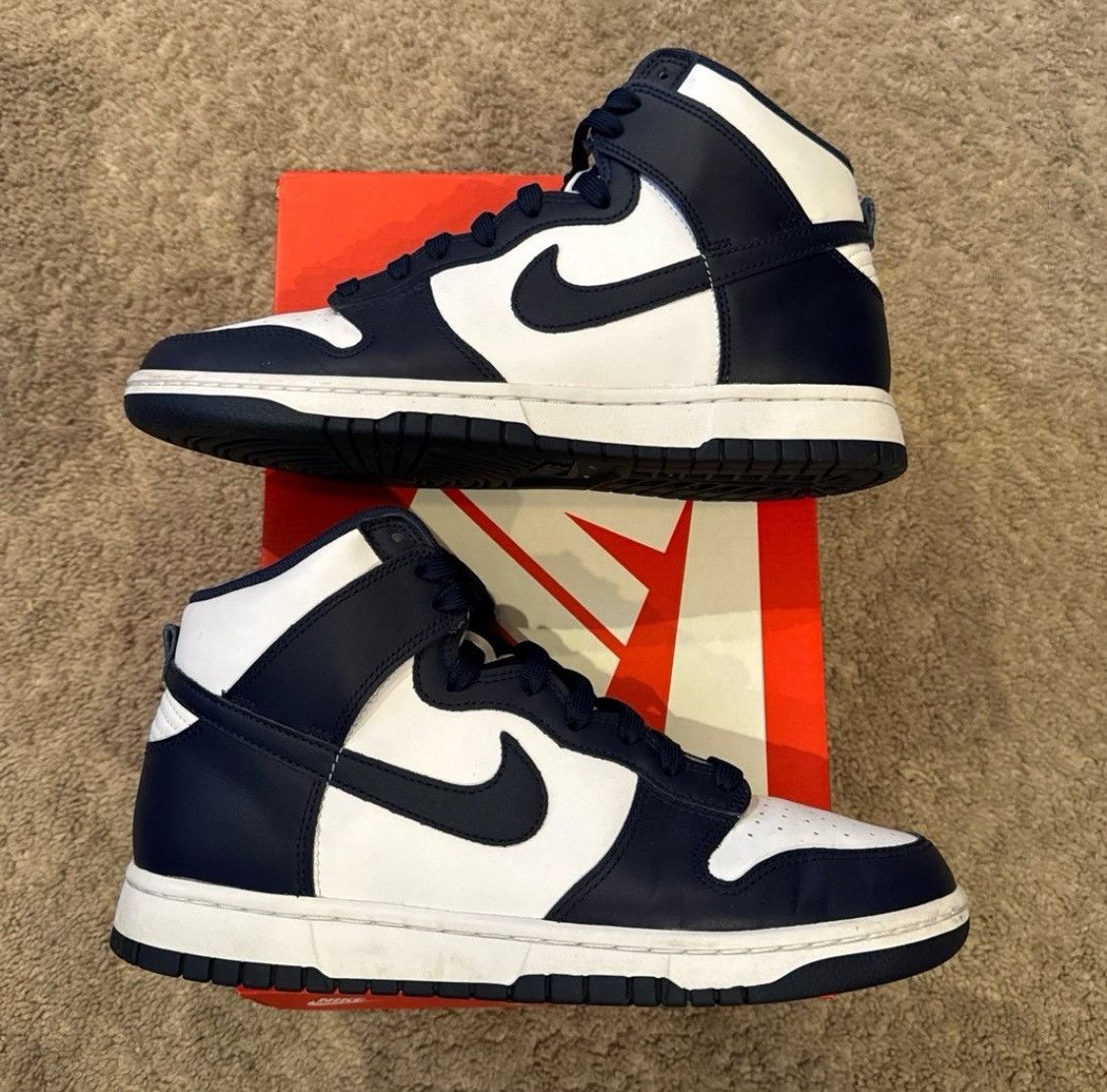Nike Nike Dunk Hi Retro Championship Navy Size US 9.5 / EU 42-43 - 5 Thumbnail
