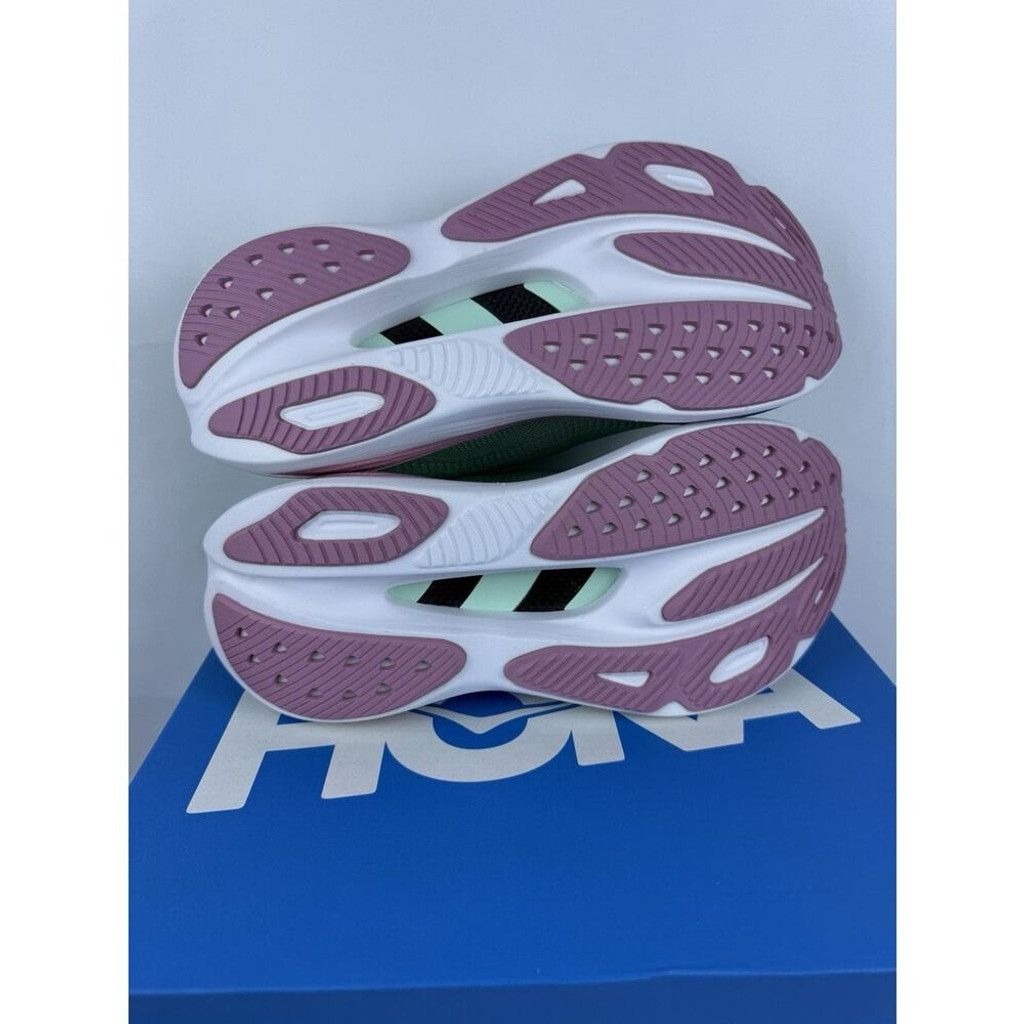 Hoka Hoka One One Skyward X Jadeite Dried Rose Women's Green Pink Size US 8.5 / IT 38.5 - 3 Thumbnail