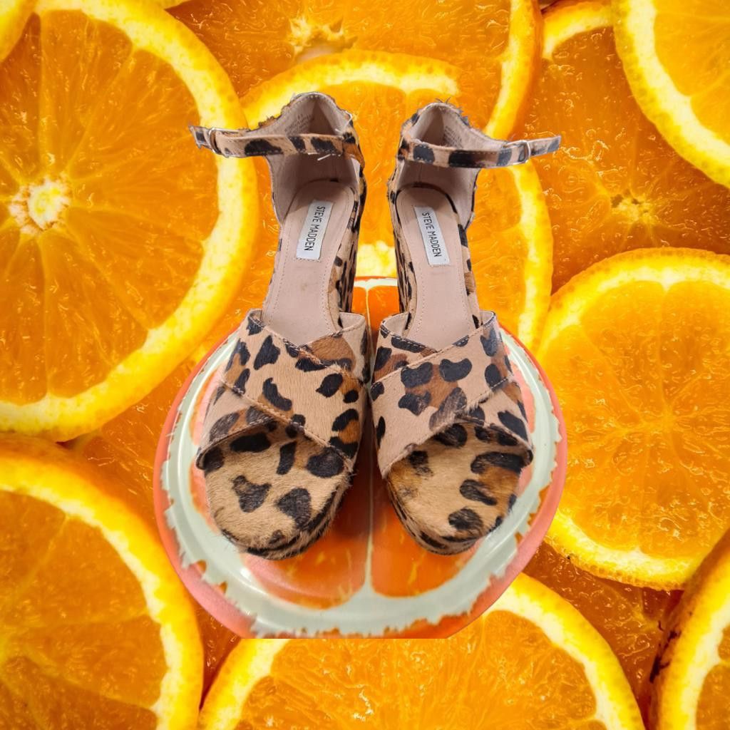 Steve Madden Steve Madden Leopard Print Platform Wedges Size 8.5 Size ONE SIZE - 2 Thumbnail