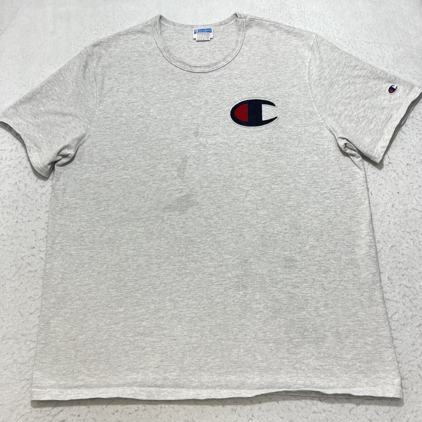 Champion Champion Heavyweight Short Sleeve T Shirt Big Logo Gray Size US XXL / EU 58 / 5 - 1 Thumbnail