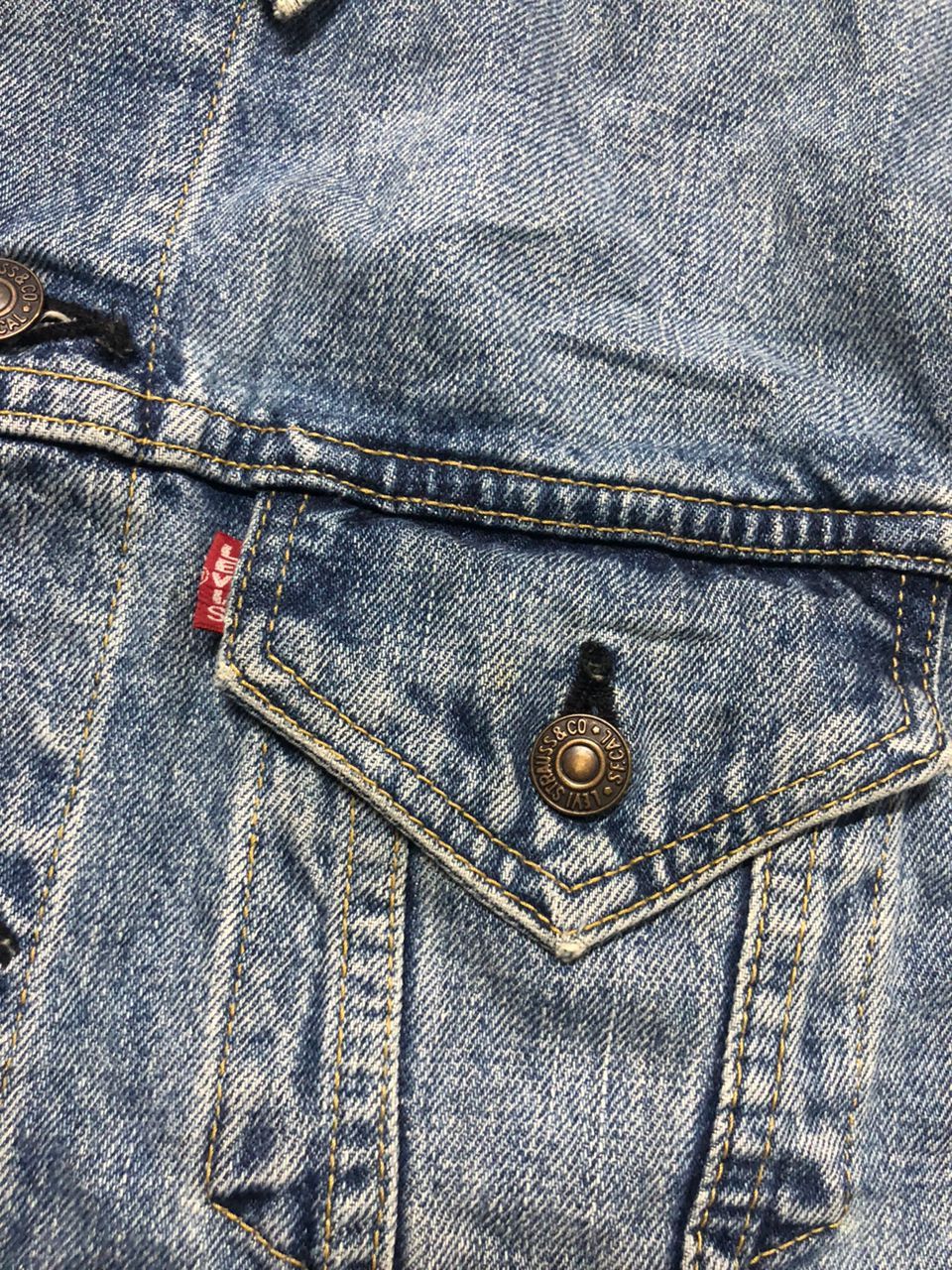 Levi's × Levi's Vintage Clothing Vintage Levi's Lot 557 BigE Custom Sleeveless Jacket Size40 Size US M / EU 48-50 / 2 - 11 Thumbnail