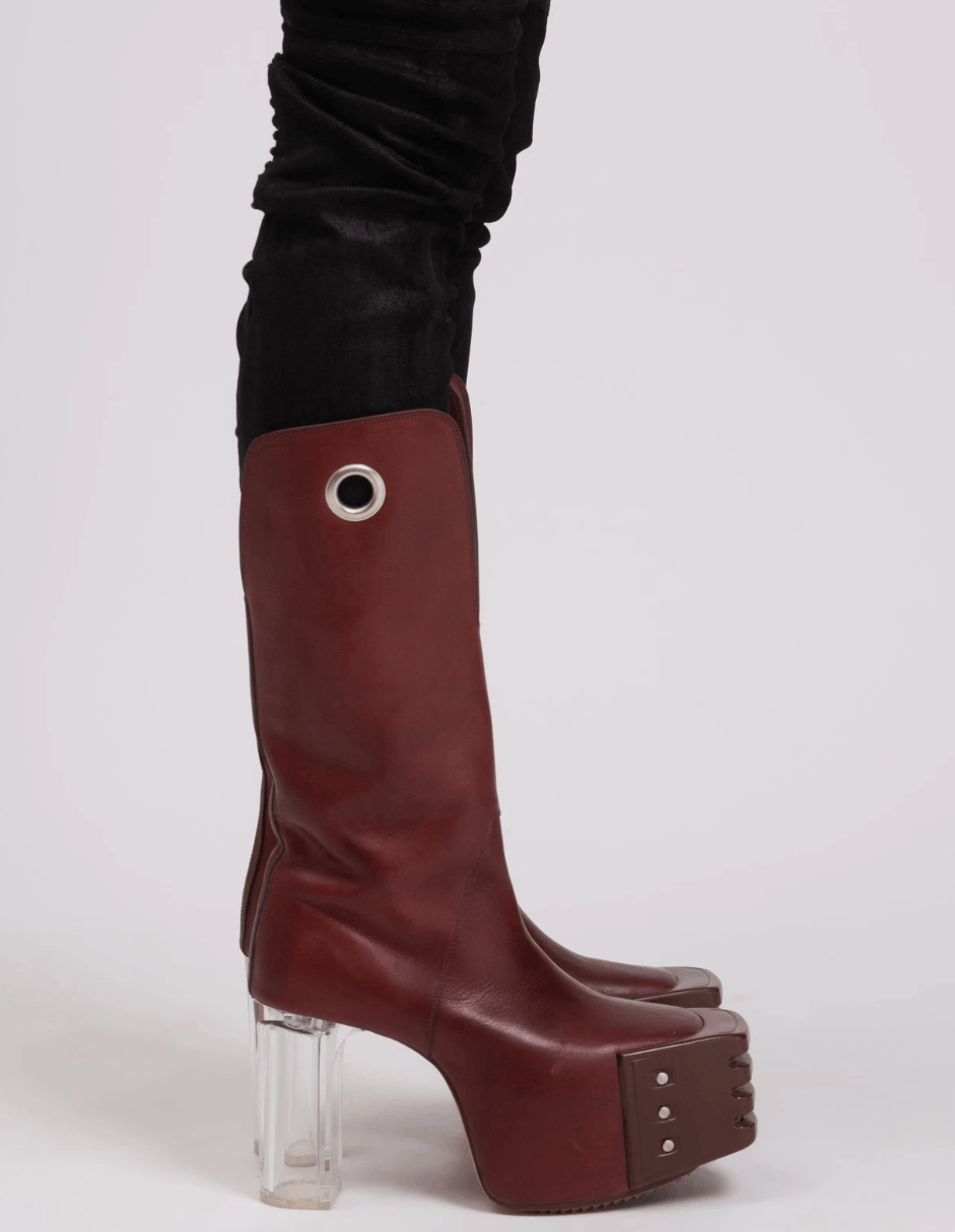 Rick Owens RICK OWENS Kowboy Grill Platform Leather Boots Size US 11 / IT 41 - 5 Thumbnail