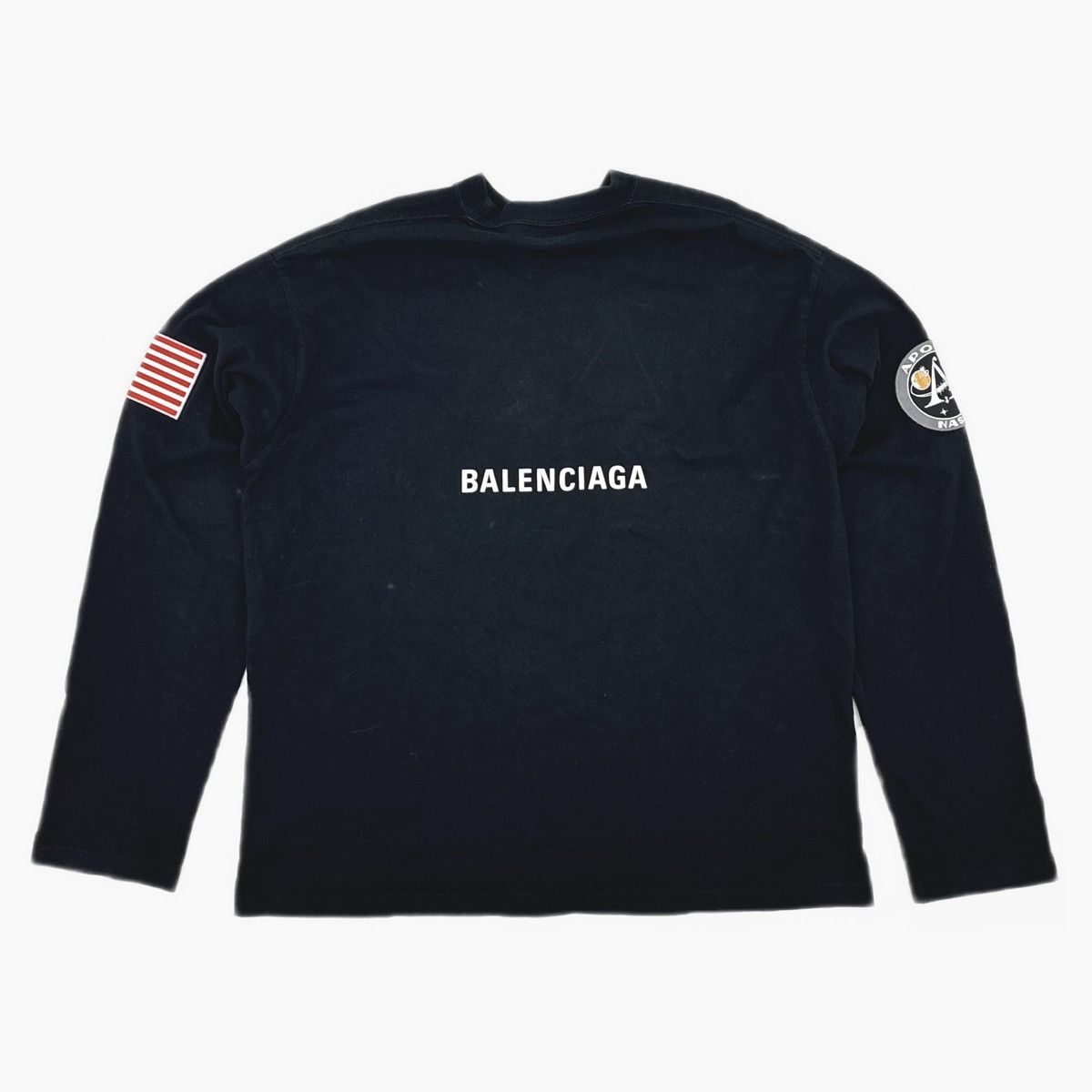 Balenciaga Balenciaga NASA Oversized Space Long Sleeve T-shirt Size US S / EU 44-46 / 1 - 2 Thumbnail