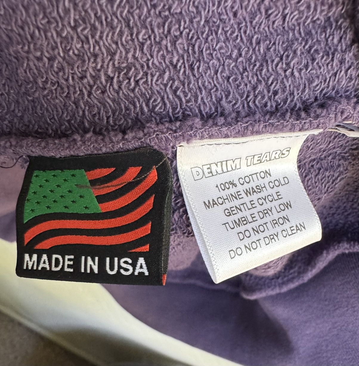 DENIM TEARS Denim Tears ADG Hoodie Washed Purple Size US S / EU 44-46 / 1 - 6 Thumbnail