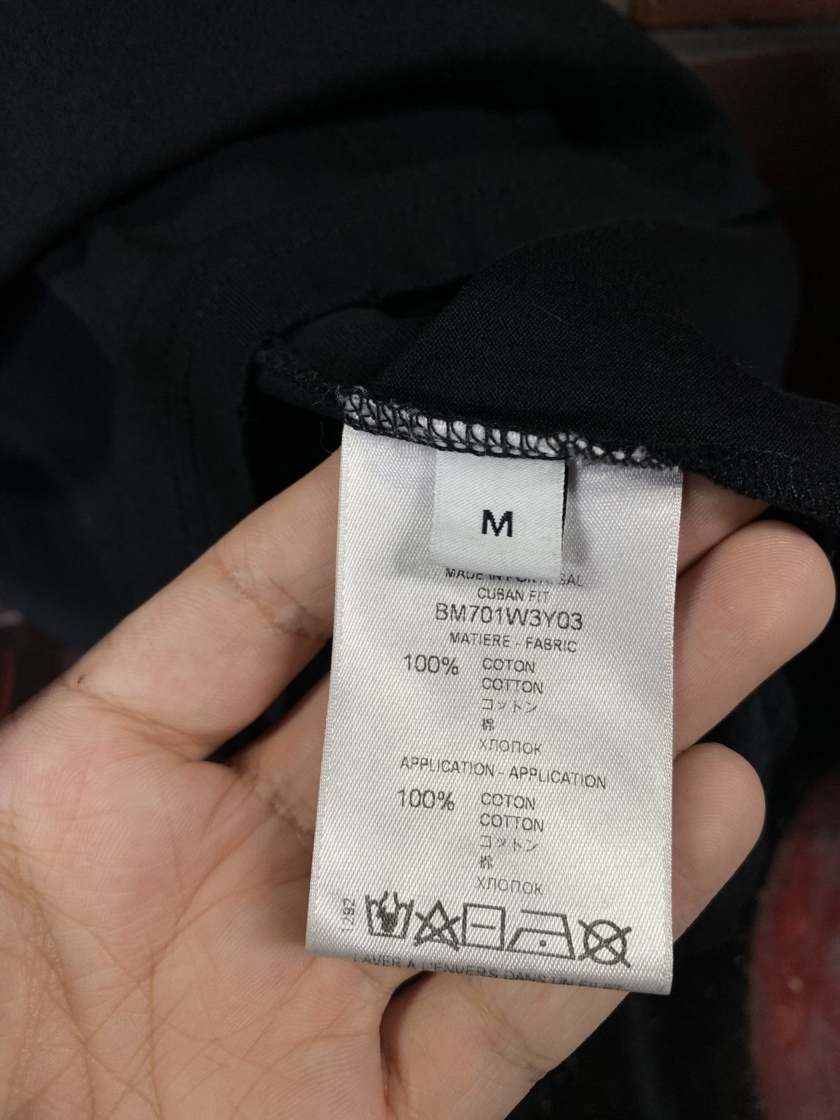 Givenchy Givenchy Spellout Black T-Shirt Preowned Men’s Size Medium Size US M / EU 48-50 / 2 - 5 Thumbnail