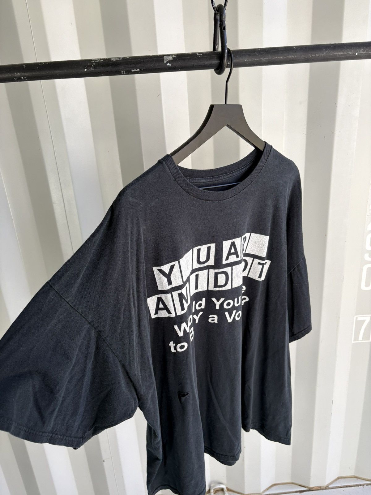 Vintage Vintage Your are an idiot Shirt Faded Grunge Band Size US XXL / EU 58 / 5 - 3 Thumbnail