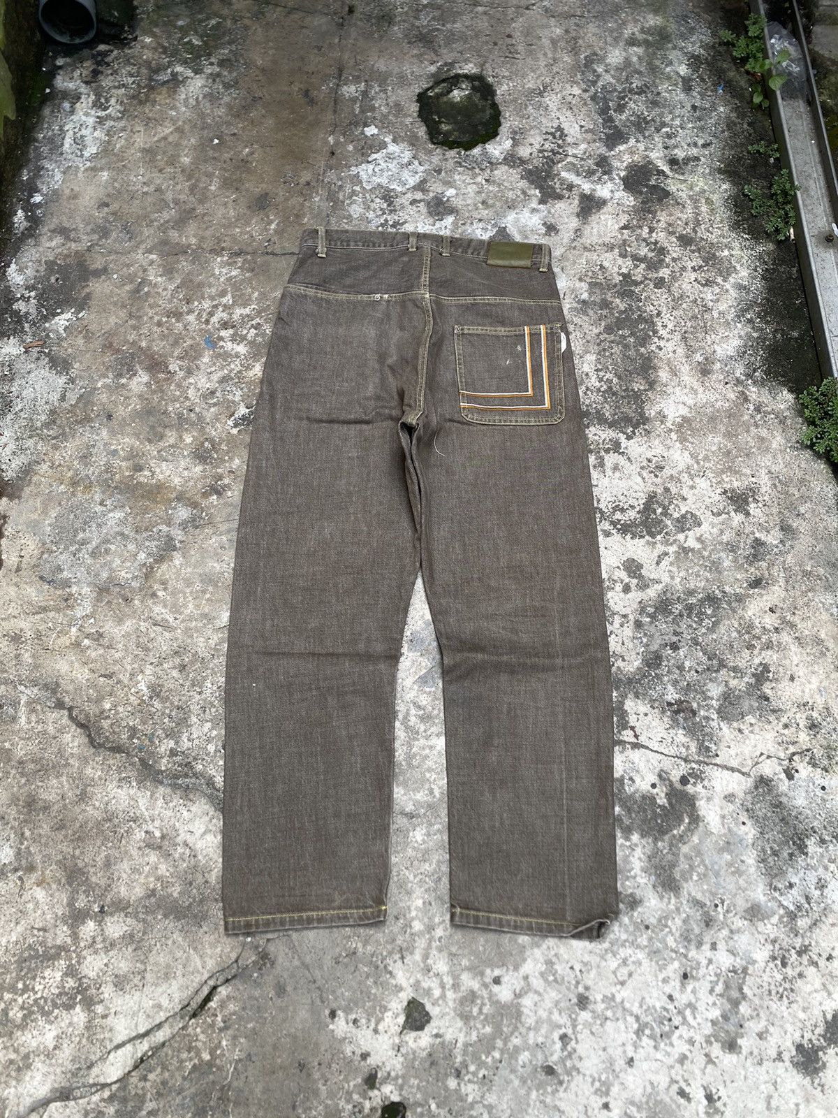 Japanese Brand Japanese Brand Doarat Inc Barrel Brown Denim Pants Size US 32 / EU 48 - 2 Thumbnail