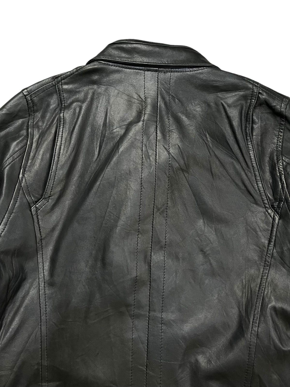 Ekam EKAM - Extra Long Sleeve Leather Jacket Size US M / EU 48-50 / 2 - 9 Thumbnail