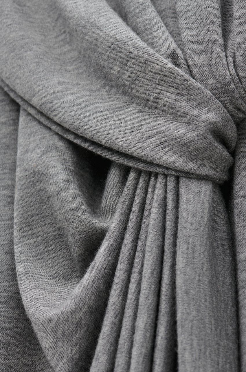 Loewe o1loc1c0525 Draped Dress In Stretch in Grey Size XS / US 0-2 / IT 36-38 - 5 Thumbnail