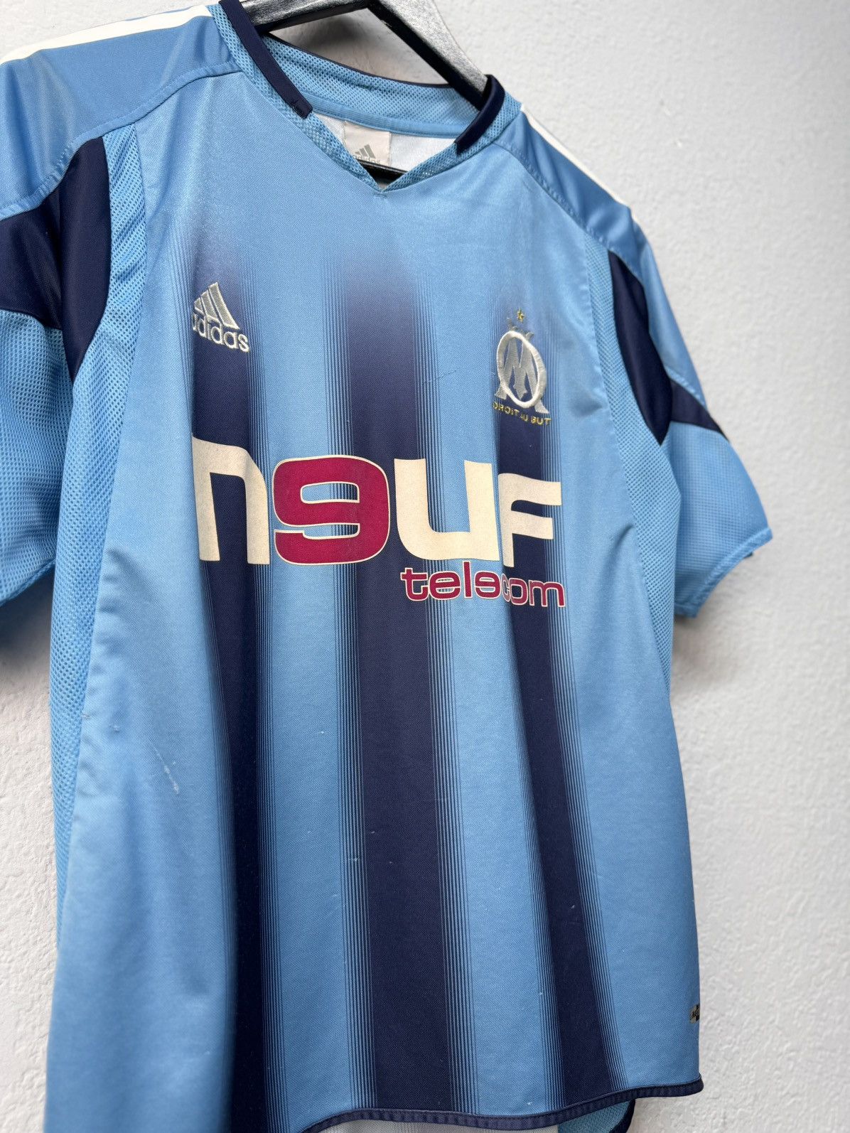 Adidas × Vintage Vintage Blockcore Y2K Marseille 2004 soccer Adidas France Size US S / EU 44-46 / 1 - 6 Thumbnail