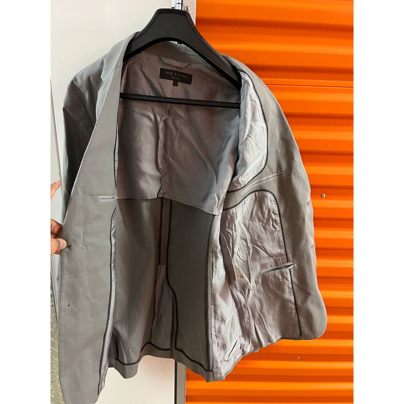 Rag & Bone Rag and Bone - Reversed Blazer /40R / smoked Pearl/ NWOT Size 40R - 3 Thumbnail