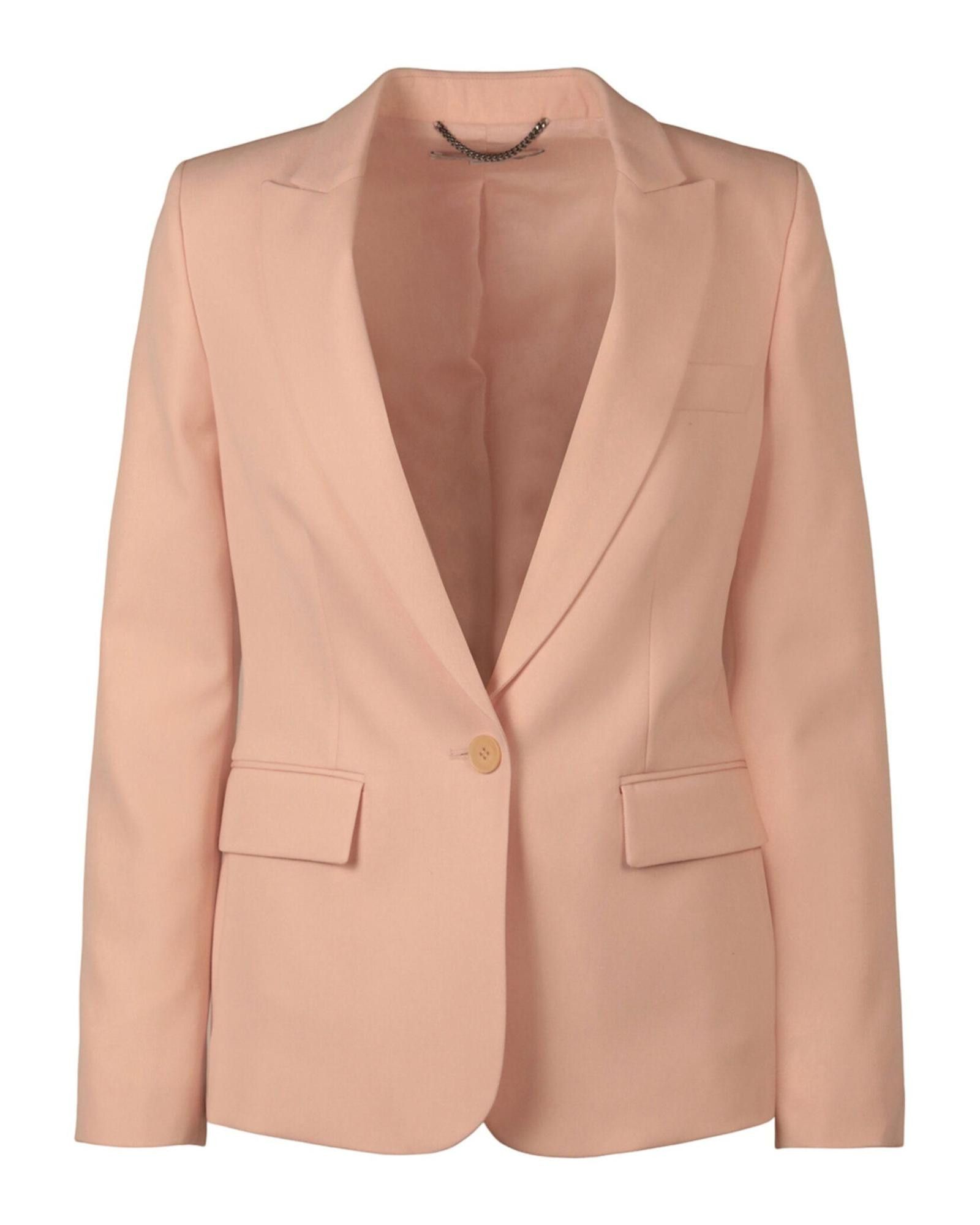 image of Stella Mccartney Wool Blend Peaked Lapel Jacket in Pink, Women's (Size Medium)