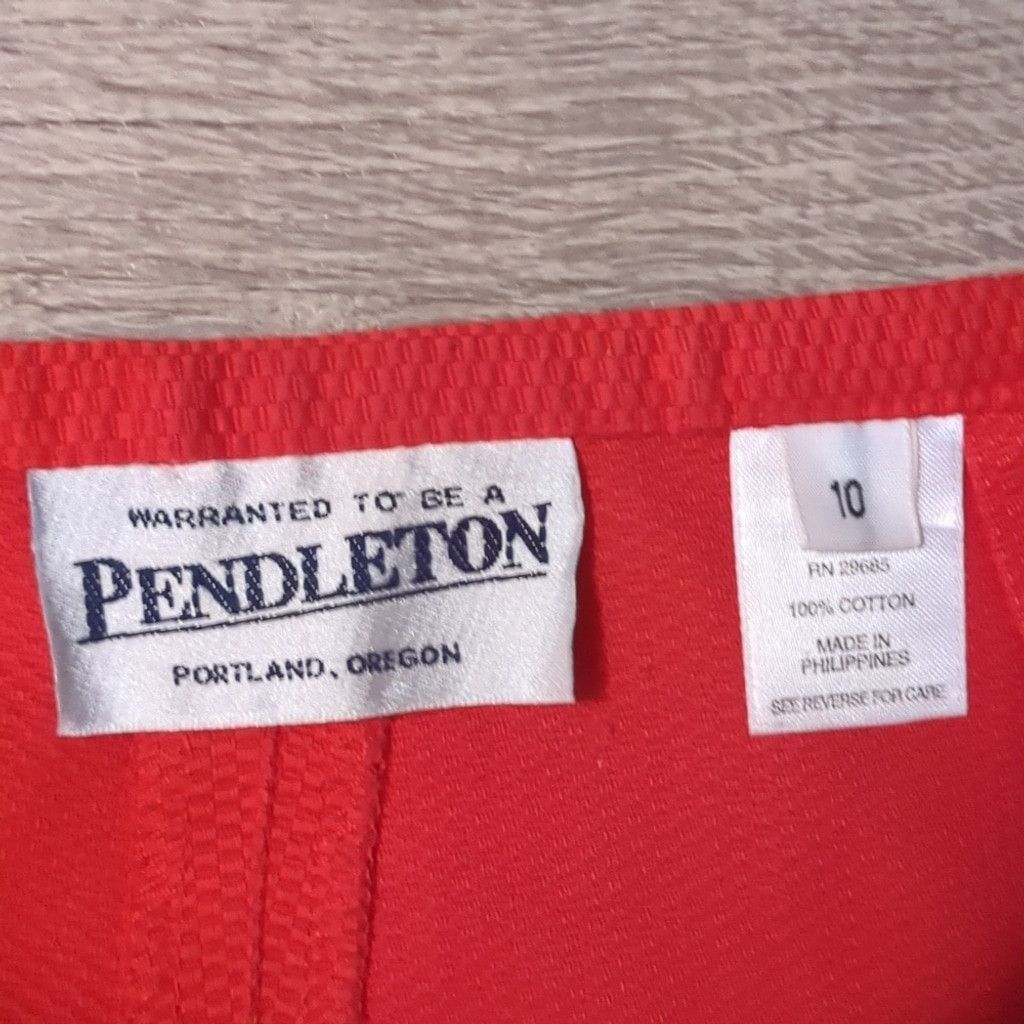 Pendleton Pendleton red vintage trousers size 10 Size 32" / US 10 / IT 46 - 2 Thumbnail