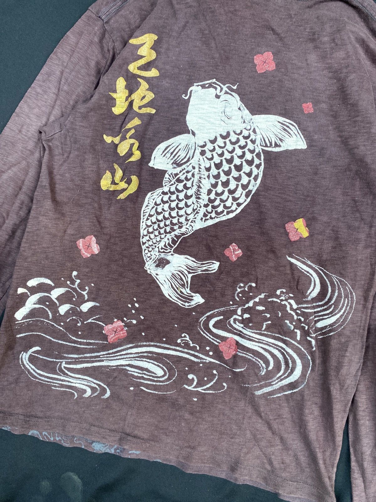 Hysteric Glamour × If Six Was Nine × Le Grande Bleu (L.G.B.) Japanese Sukajan Koi Poem Seditionaries Long Sleeve Size US L / EU 52-54 / 3 - 5 Thumbnail