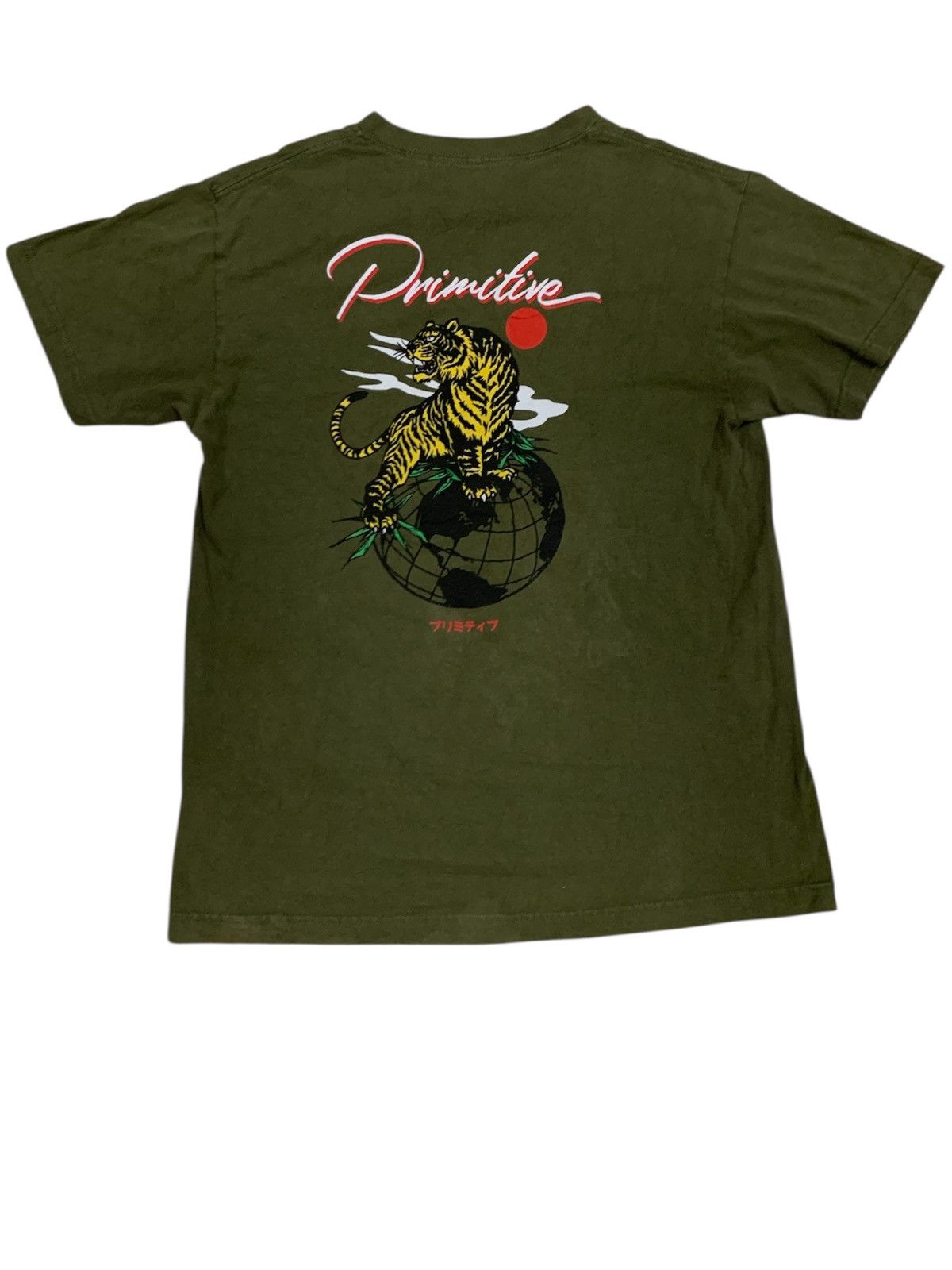 Other Primitive Skateboard Osaka T-shirt Military Green Size US M / EU 48-50 / 2 - 1 Thumbnail