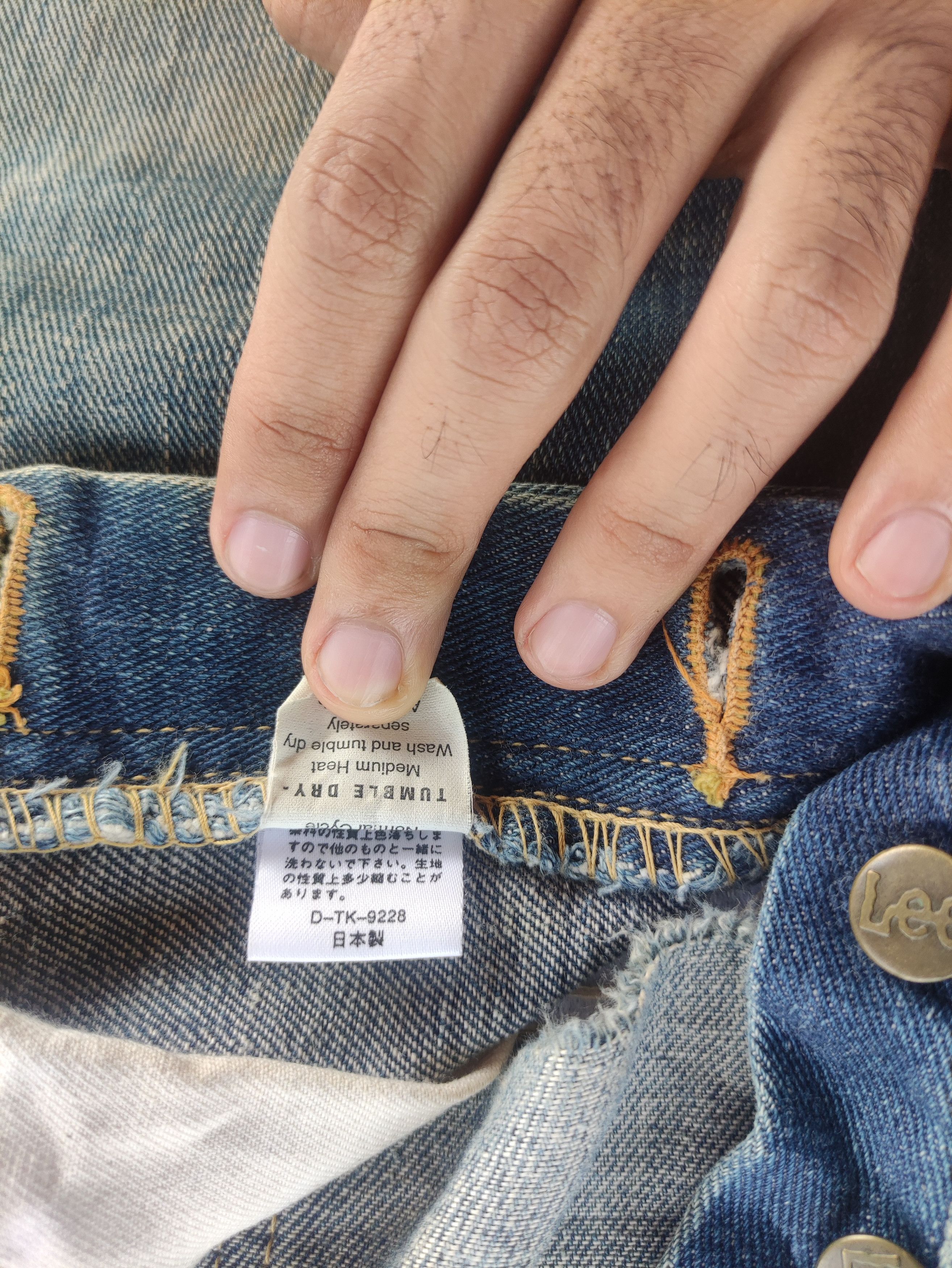 Lee Vintage Lee Button Jean Distressed Faded Denim Pants Size US 30 / EU 46 - 7 Thumbnail