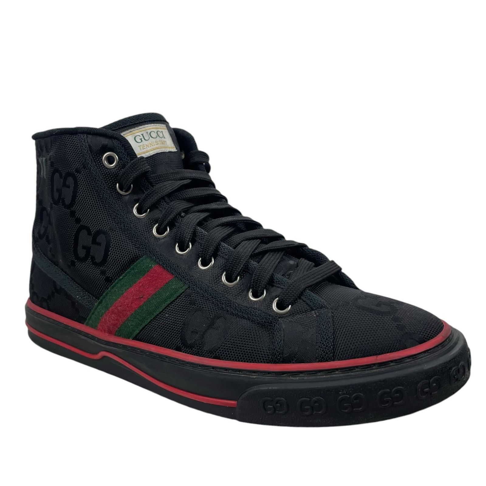 Gucci Off the Grid High Top Sneakers 1977 Tennis Shoes Black display picture 1