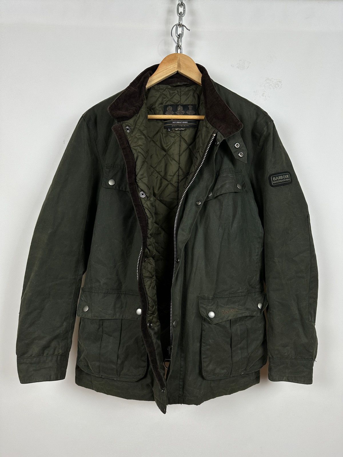 Barbour Barbour International Motorcycle Duke Waxed Jacket Size US L / EU 52-54 / 3 - 6 Thumbnail
