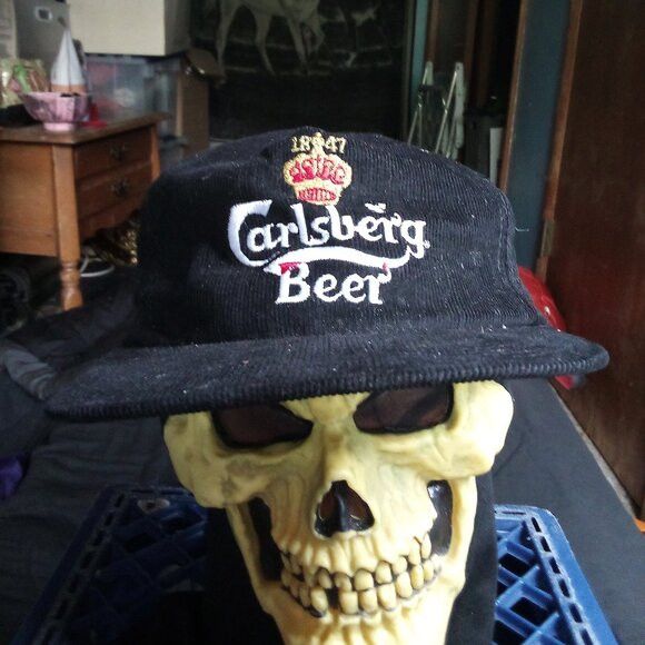 Other Vintage Carlsberg Beer Corduroy Strap Back Hat Cap Size ONE SIZE - 1 Thumbnail