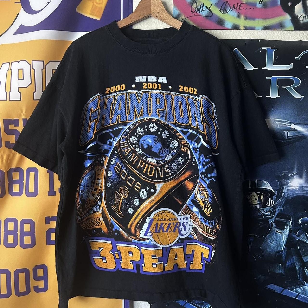 Sergio Calabasas 2002 NBA Champions LA Lakers 3-Peat Basketball Shirt Size US L / EU 52-54 / 3 - 1 Thumbnail