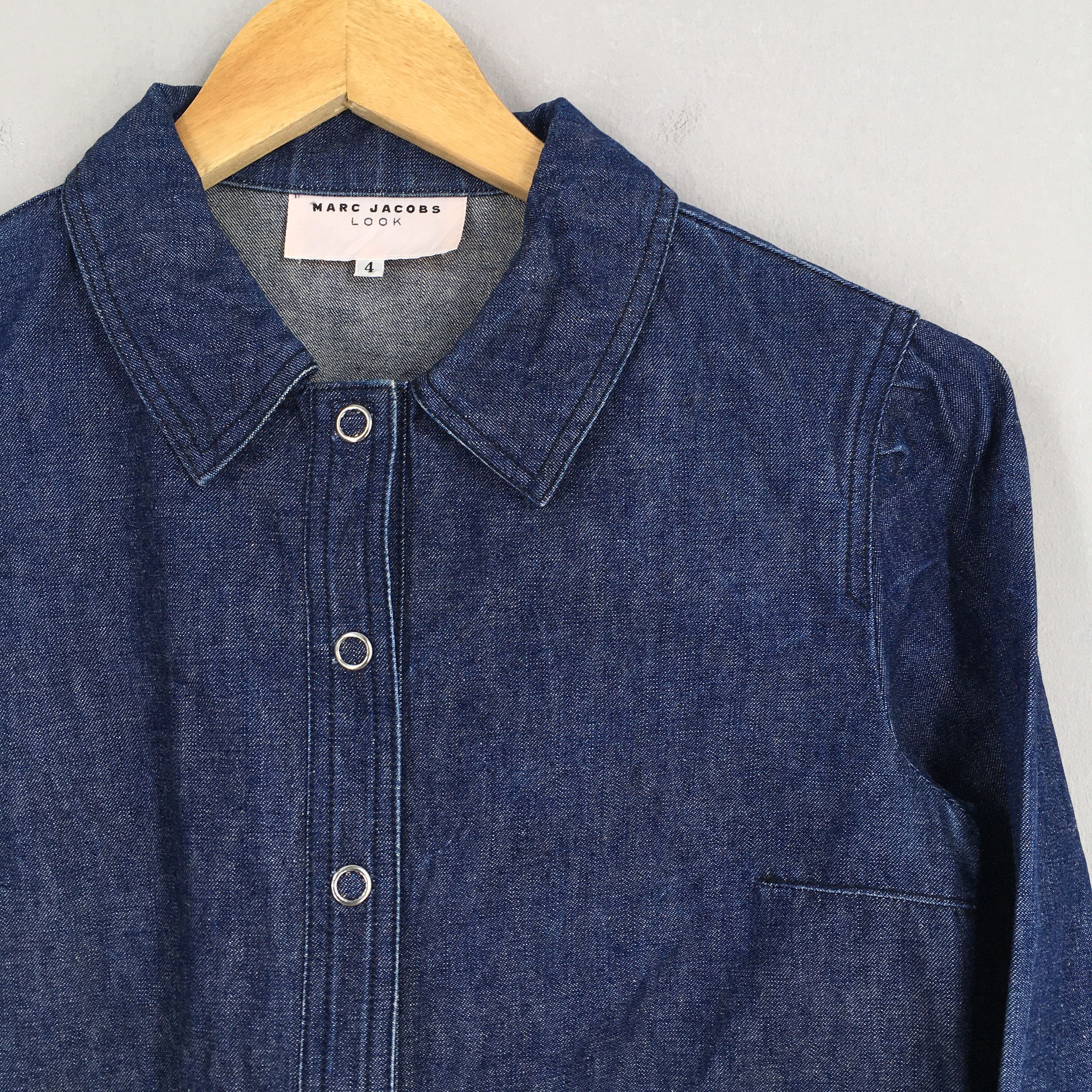 Designer × Marc Jacobs Vintage Marc Jacobs Blue Denim Women Shirt XS Size XS / US 0-2 / IT 36-38 - 2 Thumbnail