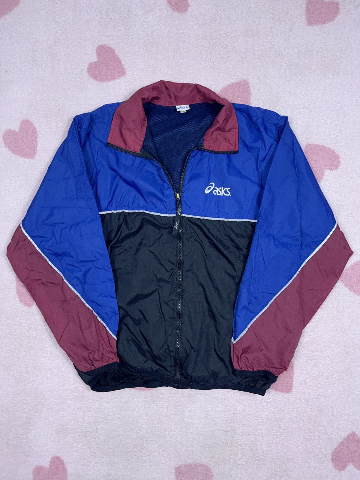Asics × Vintage ➕ 90s vintage ASICS running light boxy jacket 3m tape Size US M / EU 48-50 / 2 - 1 Thumbnail