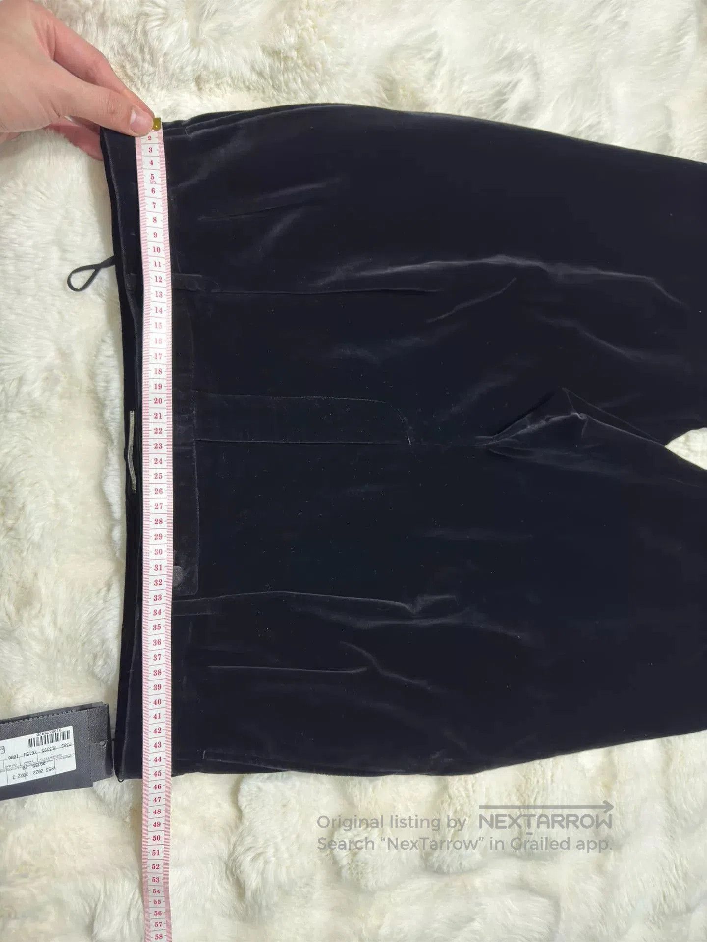 Saint Laurent Paris Saint Laurent Black Velvet Slim Pants. Size US 30 / EU 46 - 7 Thumbnail