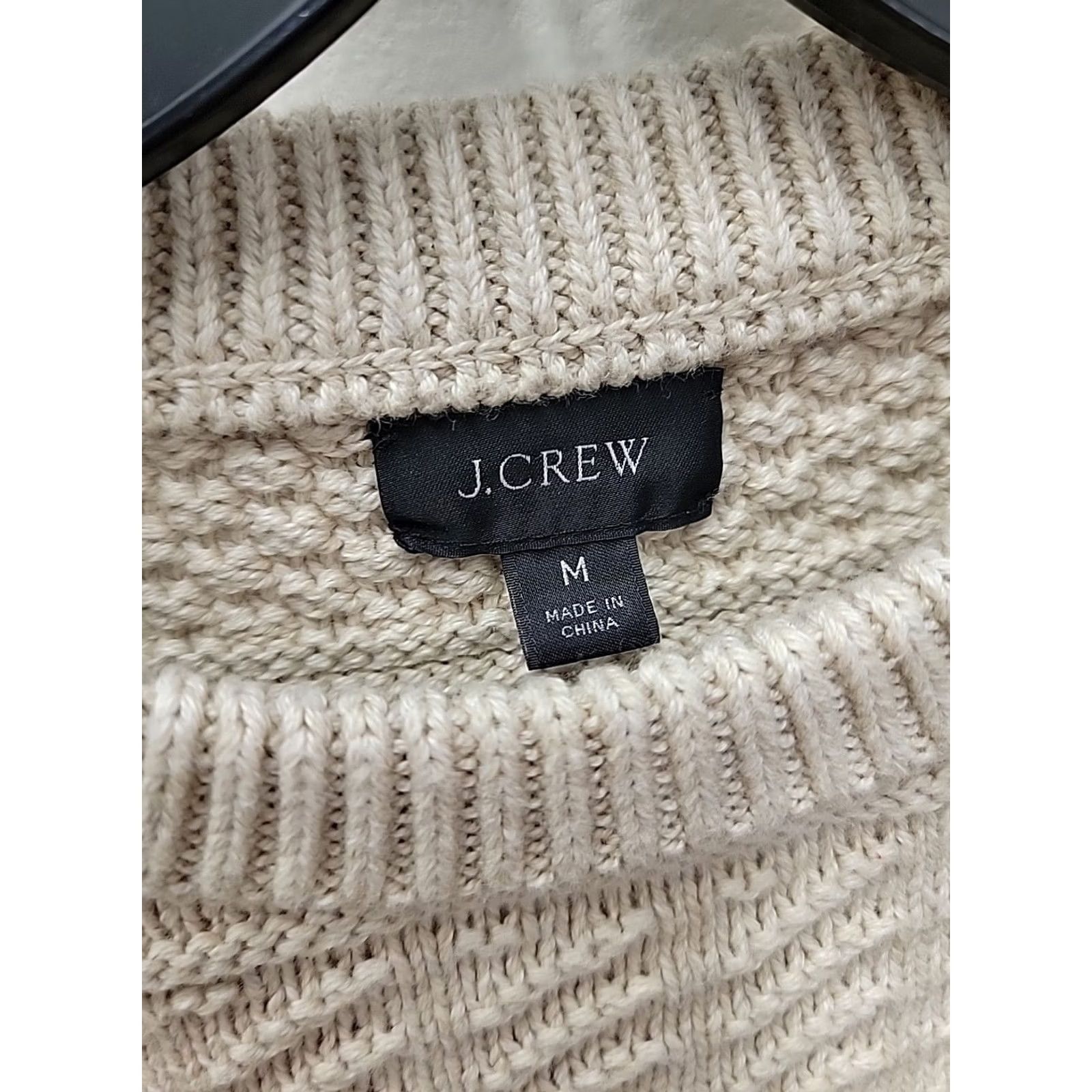 J.Crew J.CREW Sweater Mens M Beige Crew Neck Pullover Knit Heavyweight Chunky-Knit Long Sleeve Casual Size US M / EU 48-50 / 2 - 2 Thumbnail
