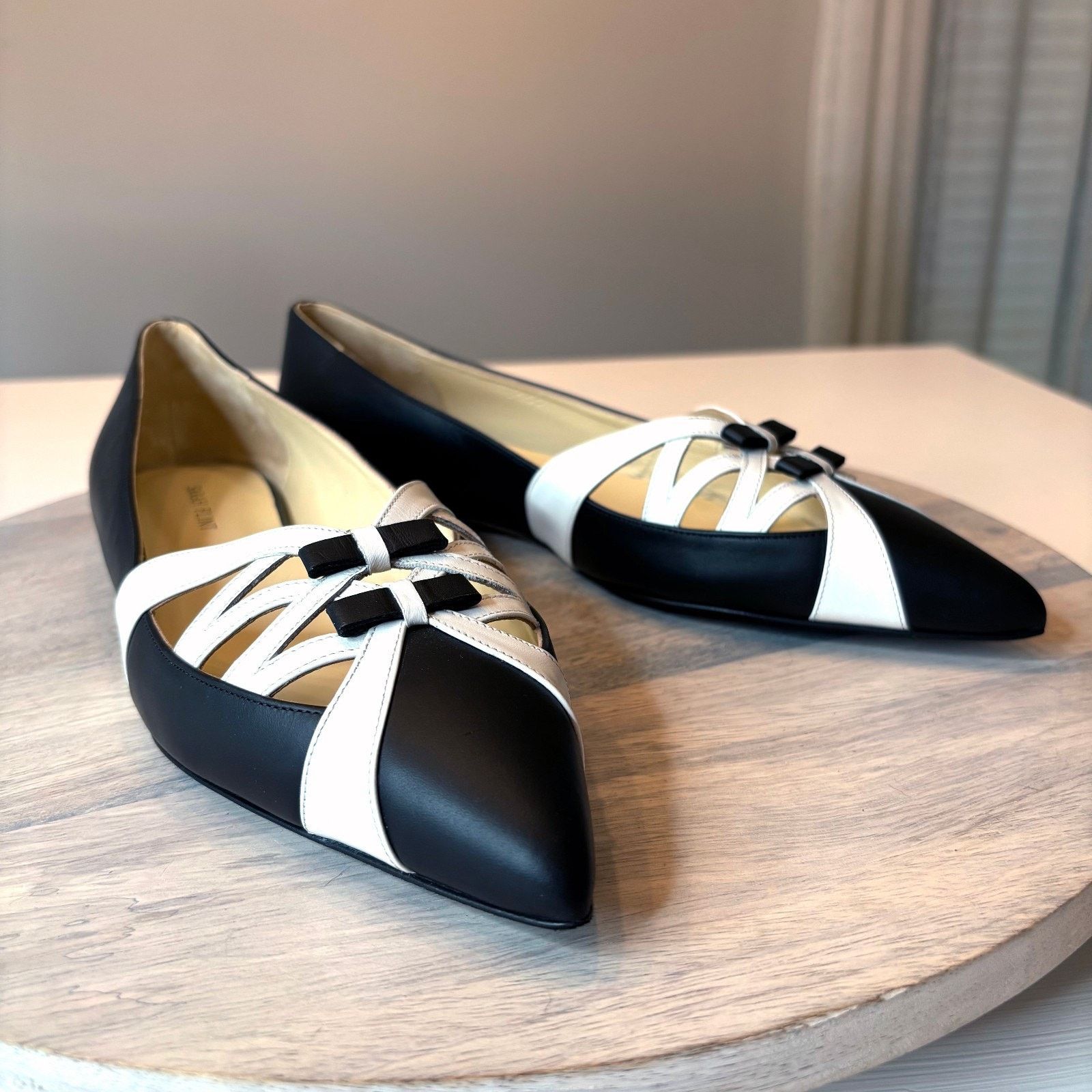 Sarah Flint Sarah Flint Kim Black White Ballet Flats Shoes EU 41 US 11 Size US 11 / IT 41 - 1 Thumbnail