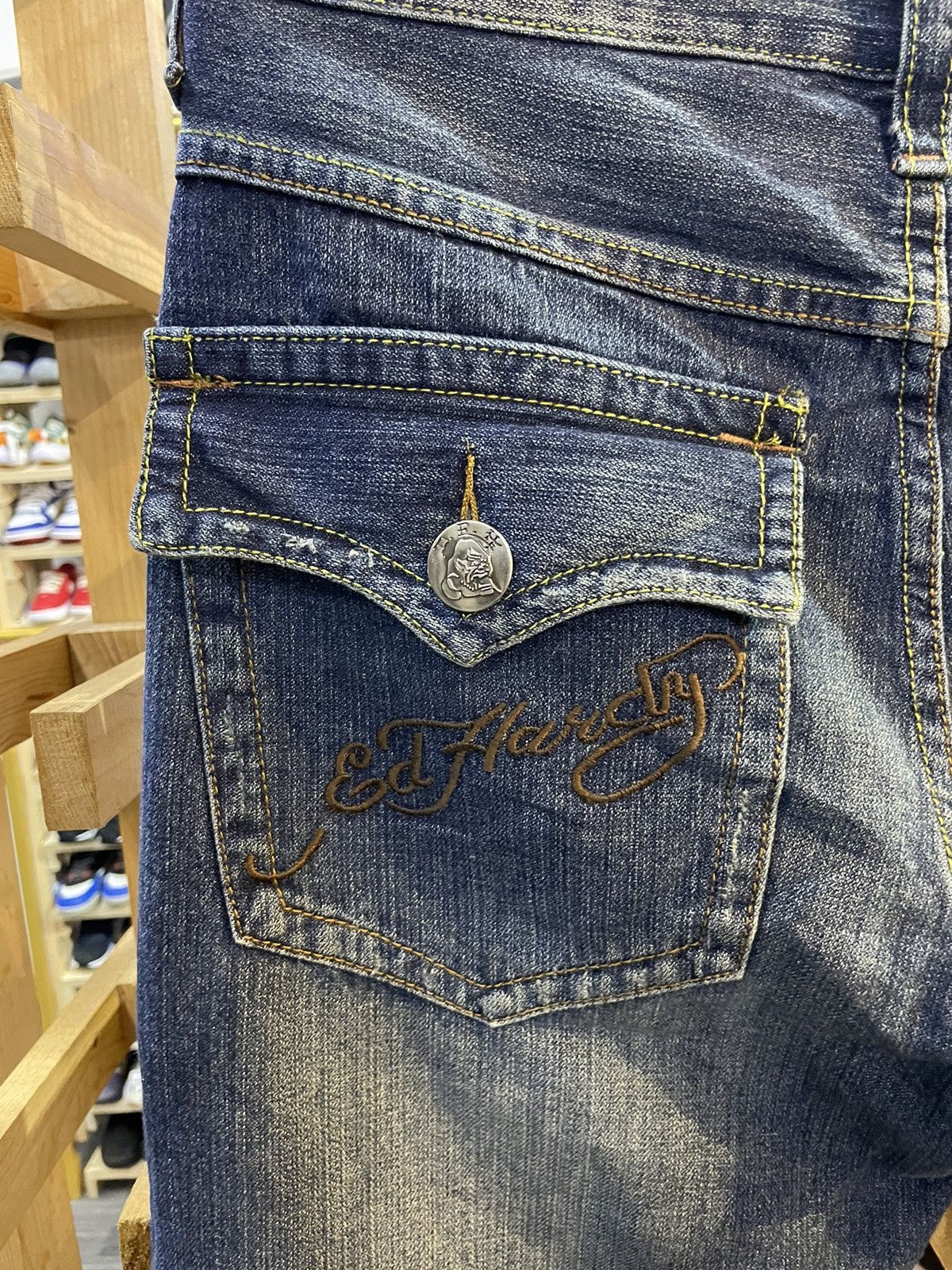 Ed Hardy × Japanese Brand × Vintage Vintage Ed Hardy Jeans 90s Size US 34 / EU 50 - 4 Thumbnail
