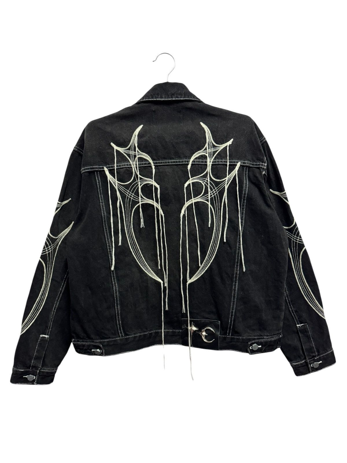 Thug Club THUG CLUB FW23 Black Denim Jacket with Iconic TC Logo Unisex Size US M / EU 48-50 / 2 - 2 Thumbnail