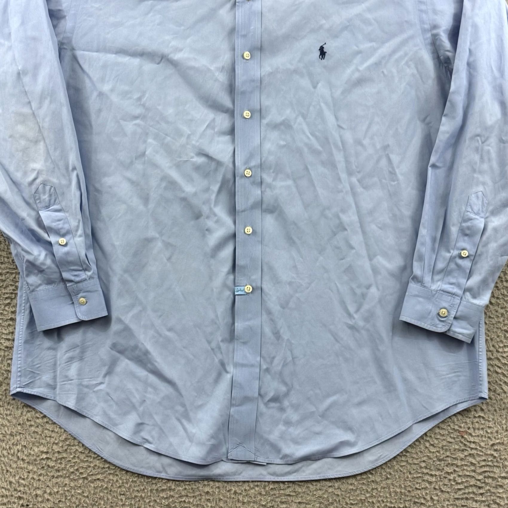 Polo Ralph Lauren Polo Ralph Lauren Shirt Mens XL Big Blue Stripe Pony Blake Button Down Casual Size US XL / EU 56 / 4 - 2 Thumbnail