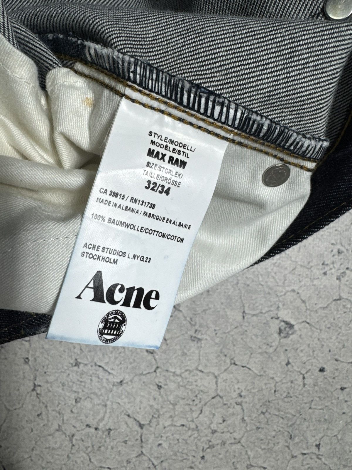 Acne Studios Acne Studios Max Raw Luxury Denim Jeans 32x34 Size US 32 / EU 48 - 5 Thumbnail