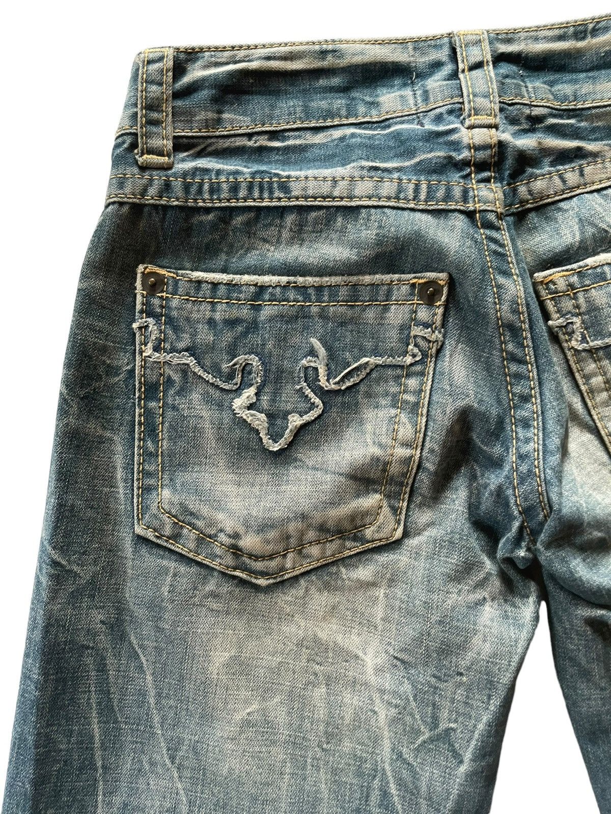 Hysteric Glamour × If Six Was Nine Cooks Japan Mud Wash Flared Wide Leg Jeans Size US 29 - 11 Thumbnail