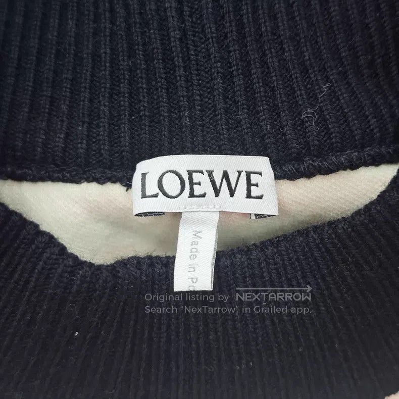 Loewe Loewe Beige and purple embroidered logo design sweater Size S / US 4 / IT 40 - 5 Thumbnail
