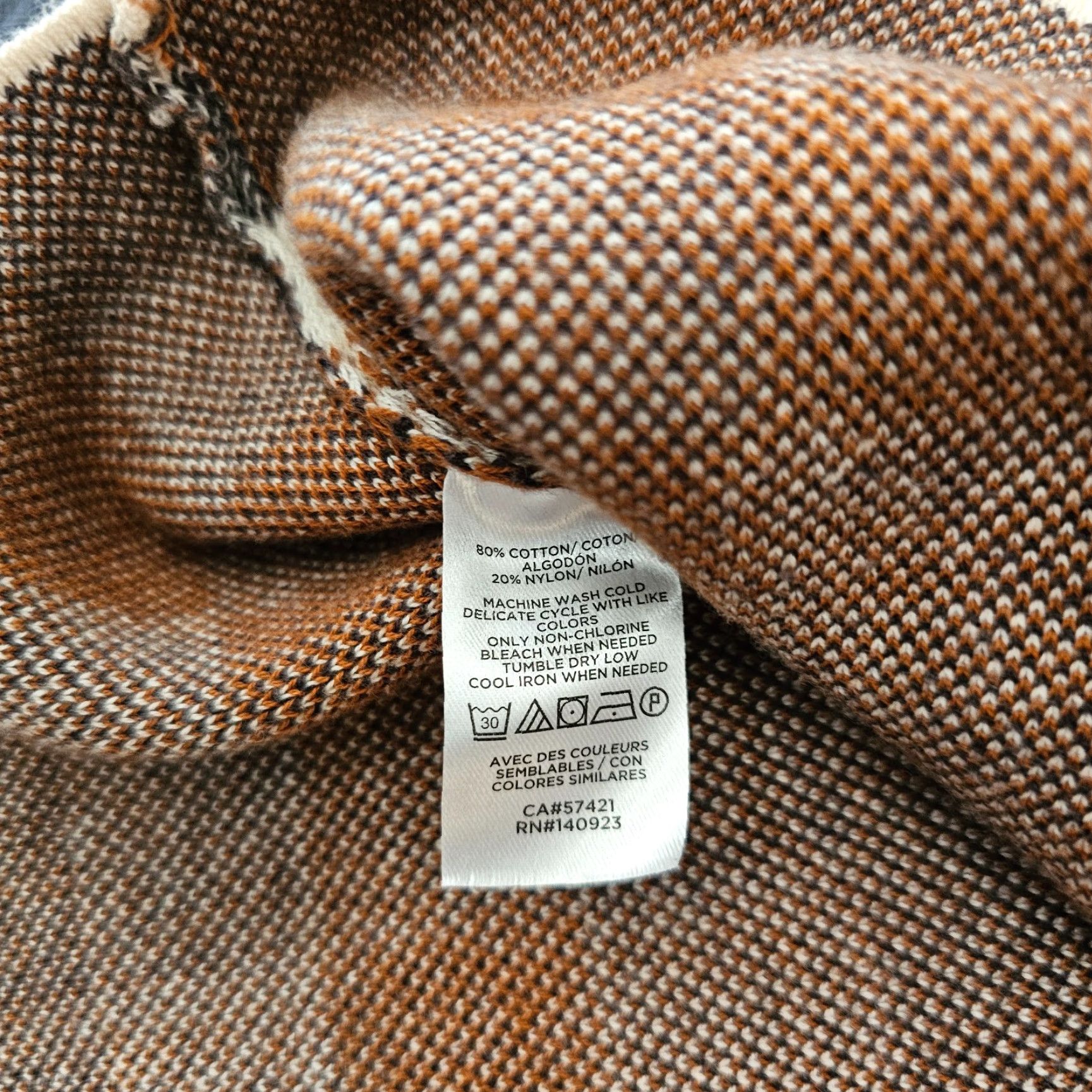 Loft Loft Outlet Sleeveless Sweater Women's Size MP Petite Beige & Orange Check Size M / US 6-8 / IT 42-44 - 7 Thumbnail