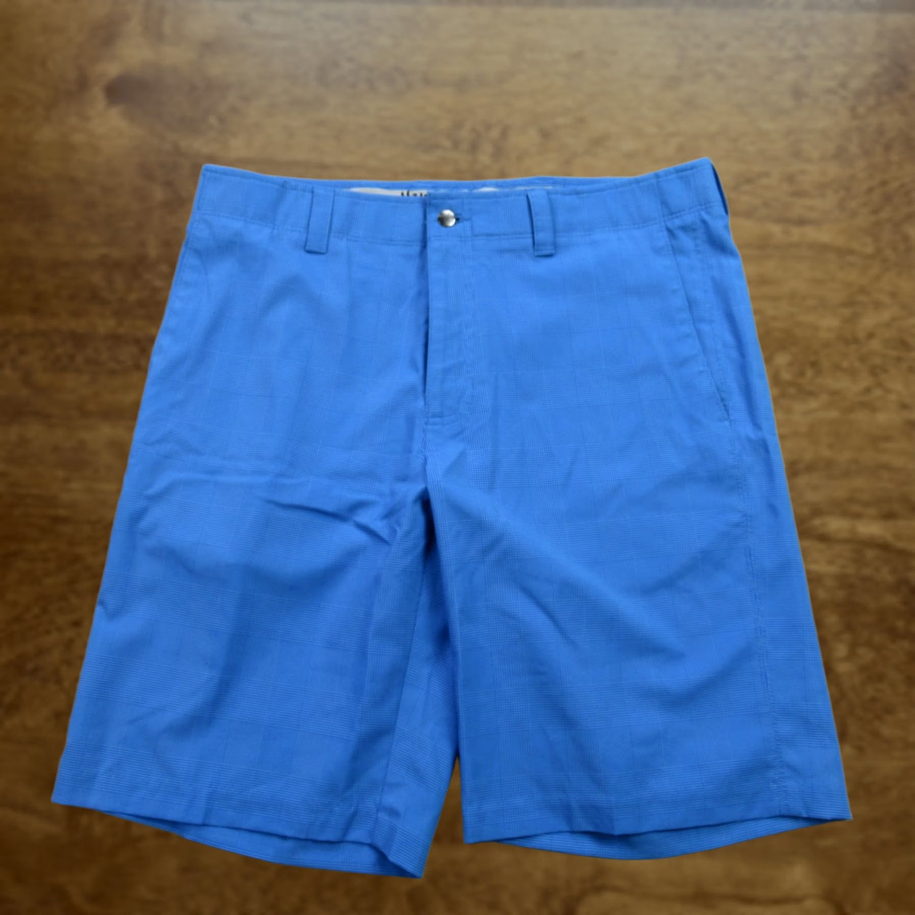 Callaway Callaway Shorts Mens 34 Pockets Button Lightweight Outdoors Chino Plaid Blue Size US 34 / EU 50 - 1 Thumbnail