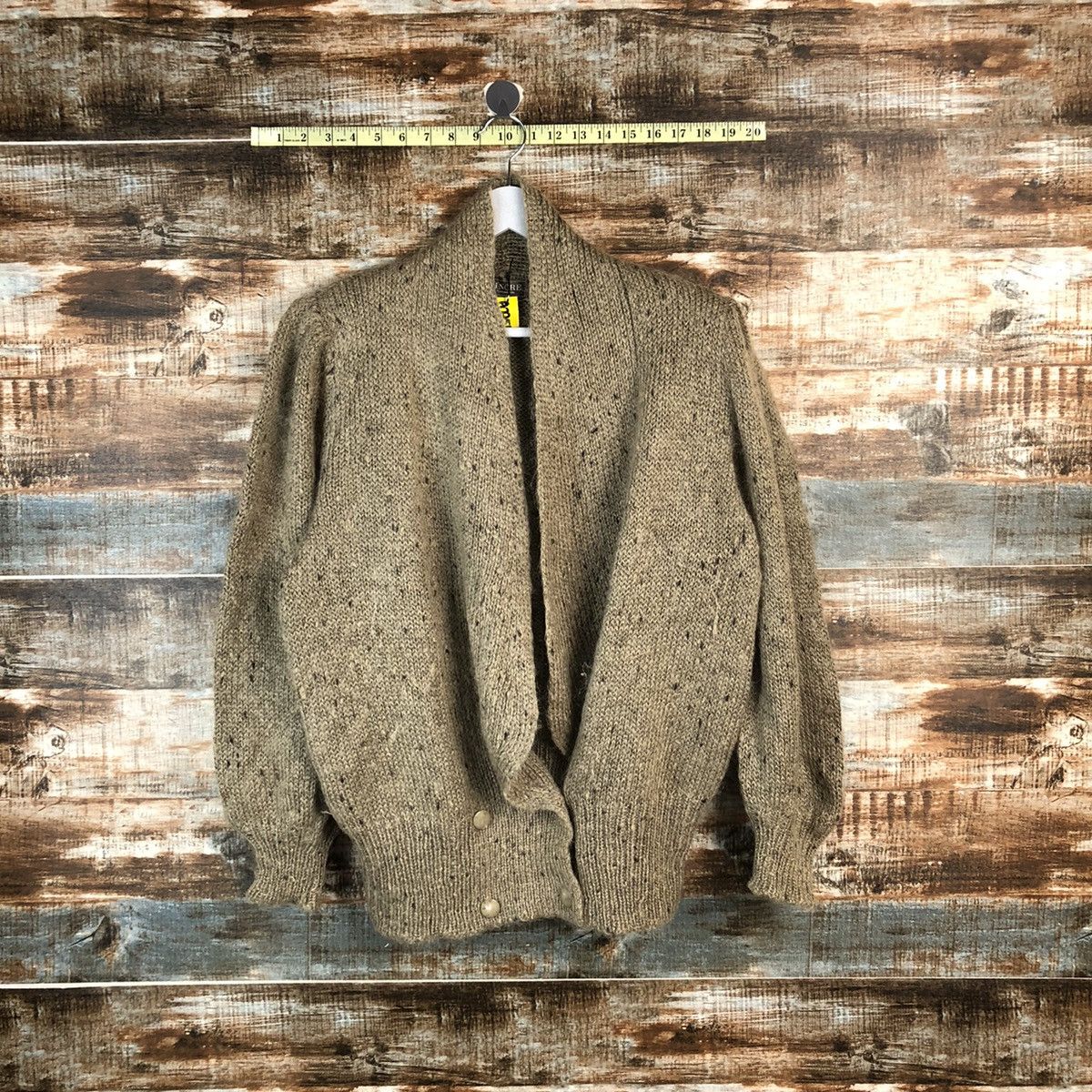 Homespun Knitwear × Japanese Brand Pinore Brown vintage mohair Cardigan Knitwear #A2251 Size M / US 6-8 / IT 42-44 - 1 Thumbnail