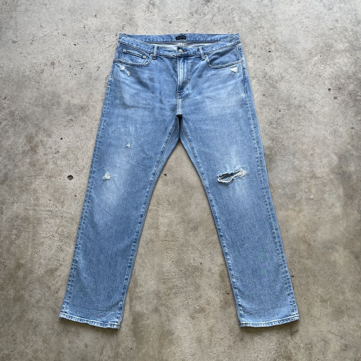 Japanese Brand W37x30.5 Vintage Japanese Brand Distressed Faded Pants Jeans Size US 37 - 1 Thumbnail