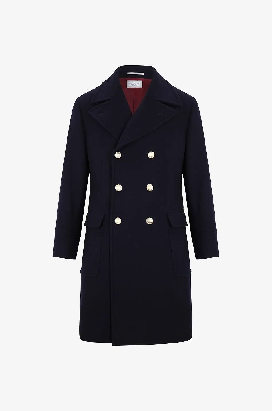 Brunello Cucinelli o1w1db10924 Overcoat in Navy Size US XL / EU 56 / 4 - 1 Thumbnail