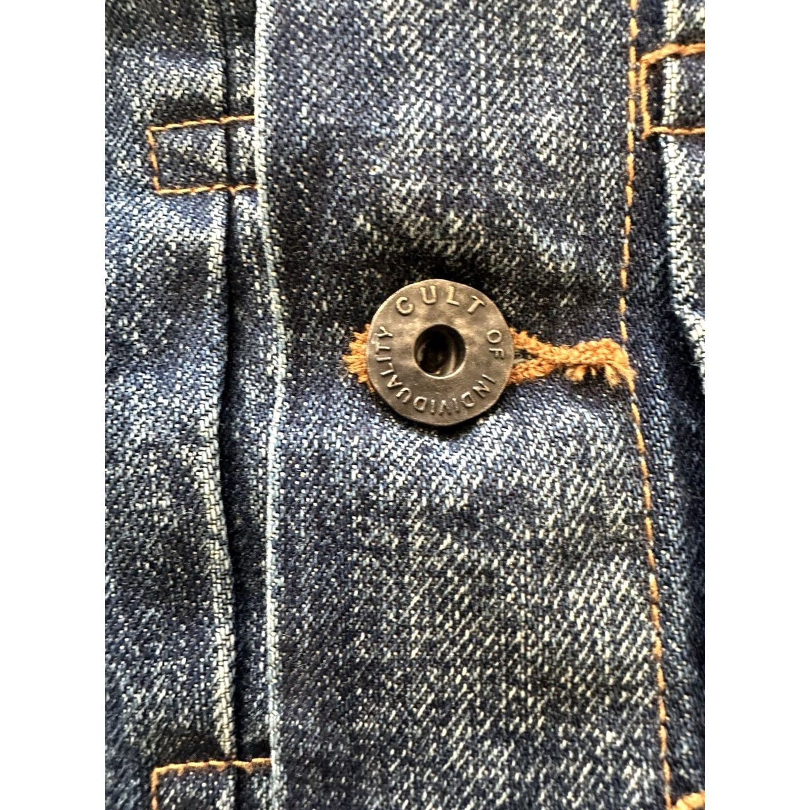 Cult Of Individuality Cult of Individuality Jacket Denim Blue Washed Mens XL Regular Size Size US XL / EU 56 / 4 - 5 Thumbnail