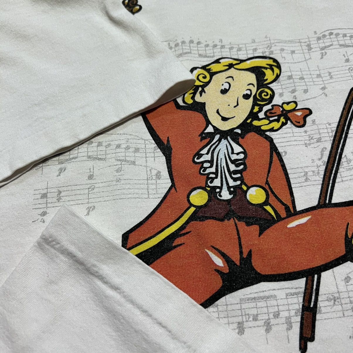 Vintage Vintage 90s Mozart Art Tee Classical Music Single Stitch USA Size US L / EU 52-54 / 3 - 6 Thumbnail