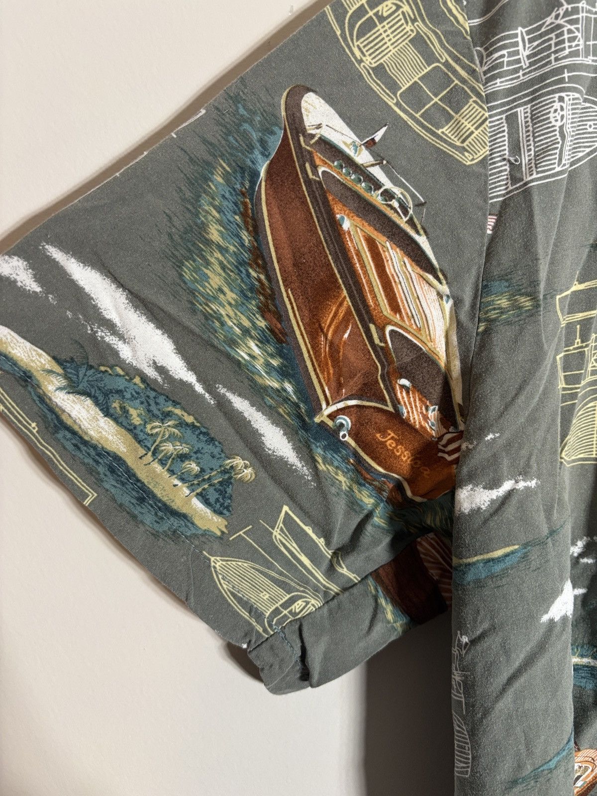 Paradise Found VTG Paradise Found Hawaiian Shirt Nautical Boats Rayon Large Size US L / EU 52-54 / 3 - 3 Thumbnail