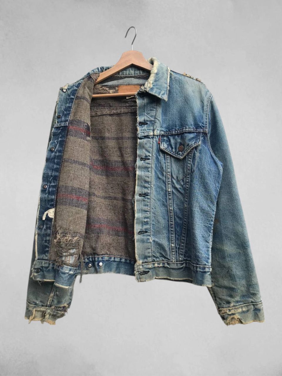 Levi's HOLY THRASH🔥 Vintage 60s/70s Levi’s Big E Blanket Lined Size US M / EU 48-50 / 2 - 4 Thumbnail