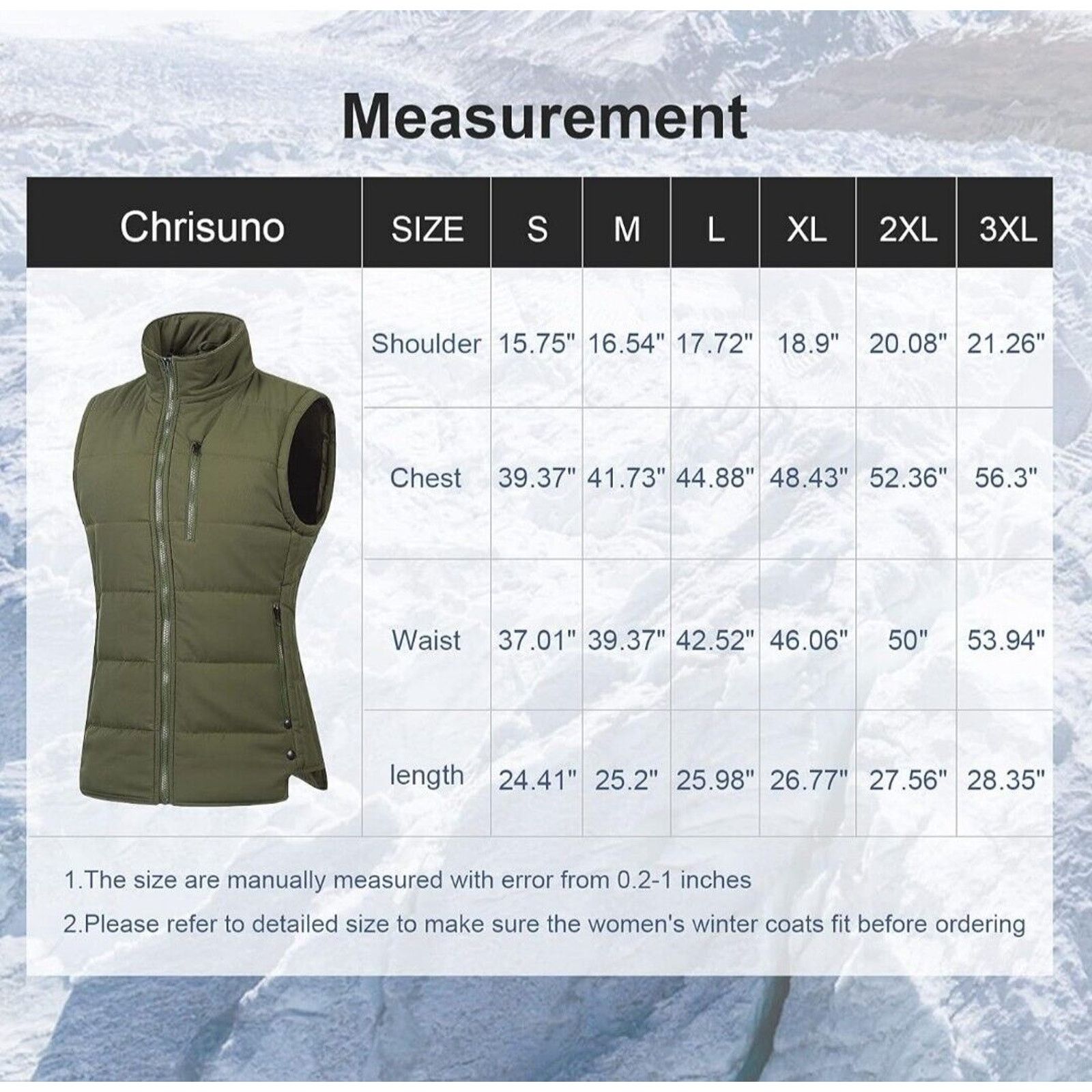 & Other Stories Chrisuno Women's Winter Vests Quilted Puffer 2X Army Green Size XXL / US 16-18 / IT 52-54 - 7 Thumbnail