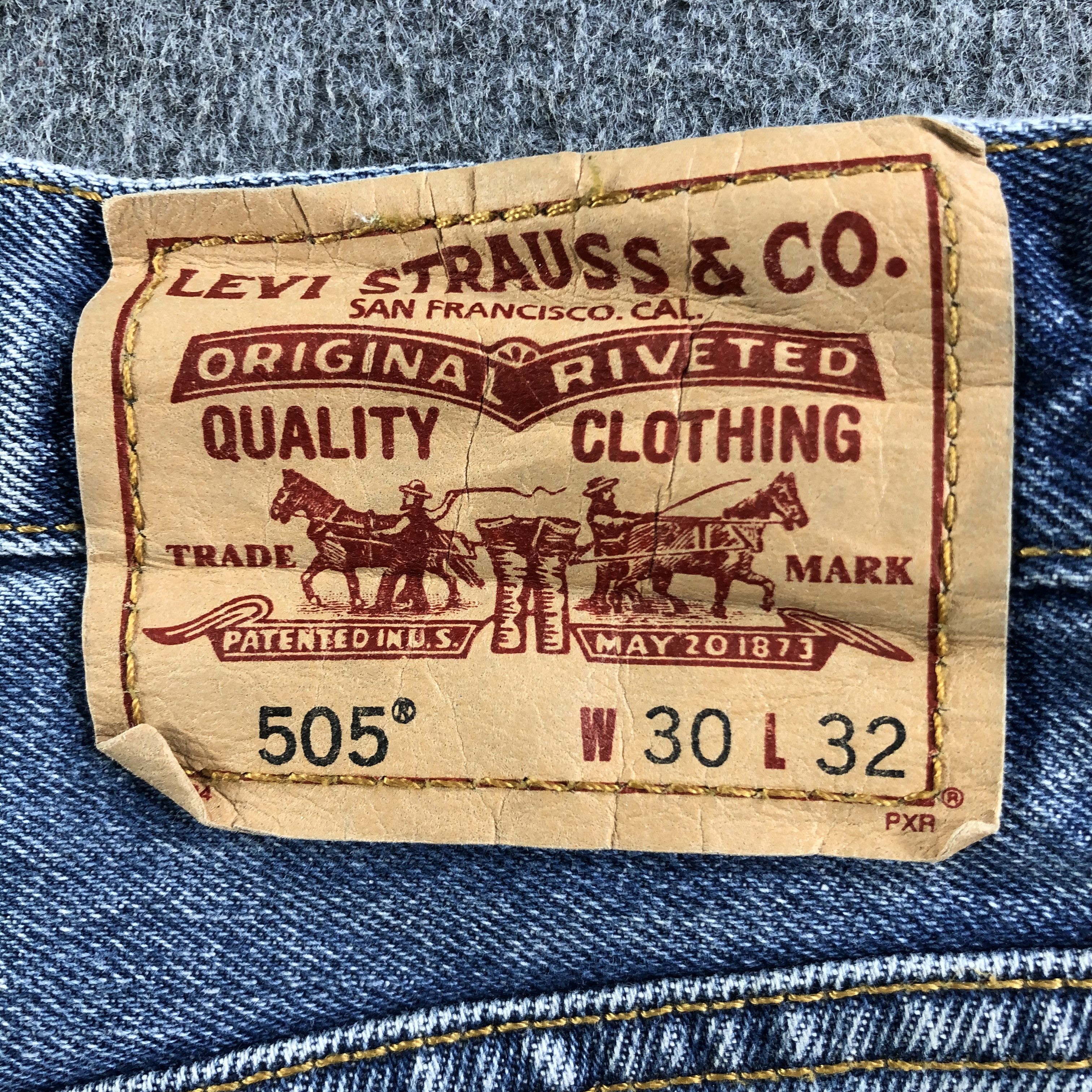 Levi's Vintage Blue Wash Levis 505 Jeans-J3360 Size US 31 - 5 Thumbnail