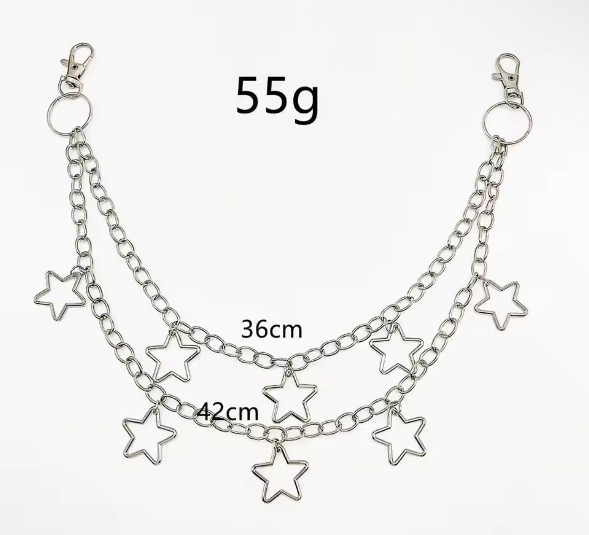Other Punk Metal Pants Chain Wallet Belt Multi Layer Star Pendant Size ONE SIZE - 4 Thumbnail