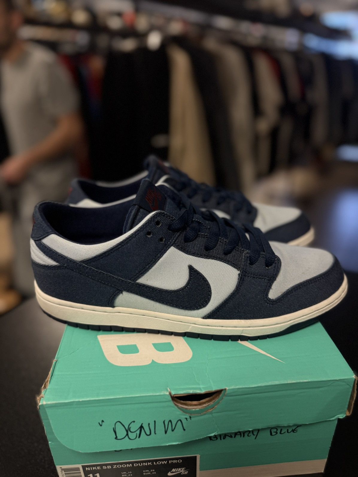 Nike Size 11 - Nike Sb Zoom Dunk Binary Blue 2017 (854866-444) Size US 11 / EU 44 - 9 Thumbnail