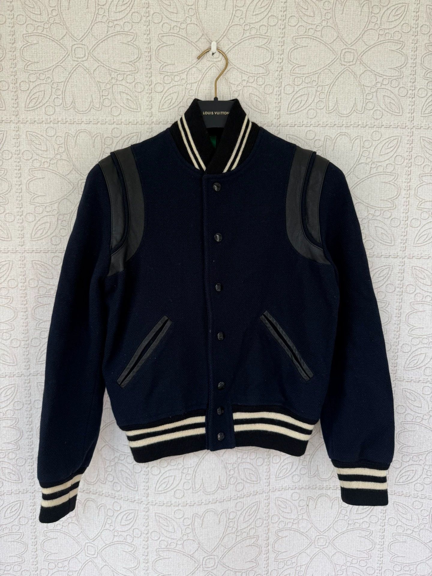 Saint Laurent Paris Saint Laurent SLP Leather Baseball Jacket Size 36 Size US S / EU 44-46 / 1 - 1 Thumbnail
